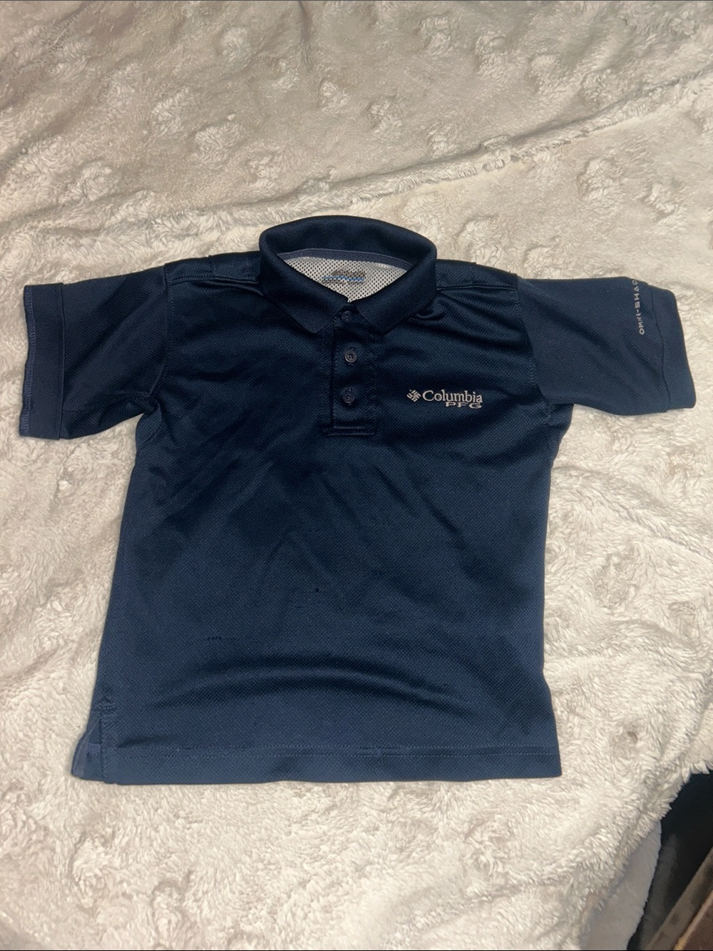 Columbia Navy Blue Boys' Polo - Short Sleeve Performance